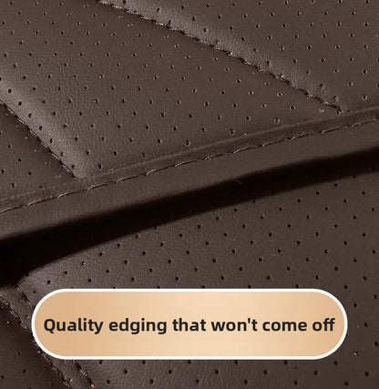 Sporty Universal Car Seat Cover Four Season Auto Perforated Leather Breathable Anti-Slip Covers Cushion SUV Car Seat Protection