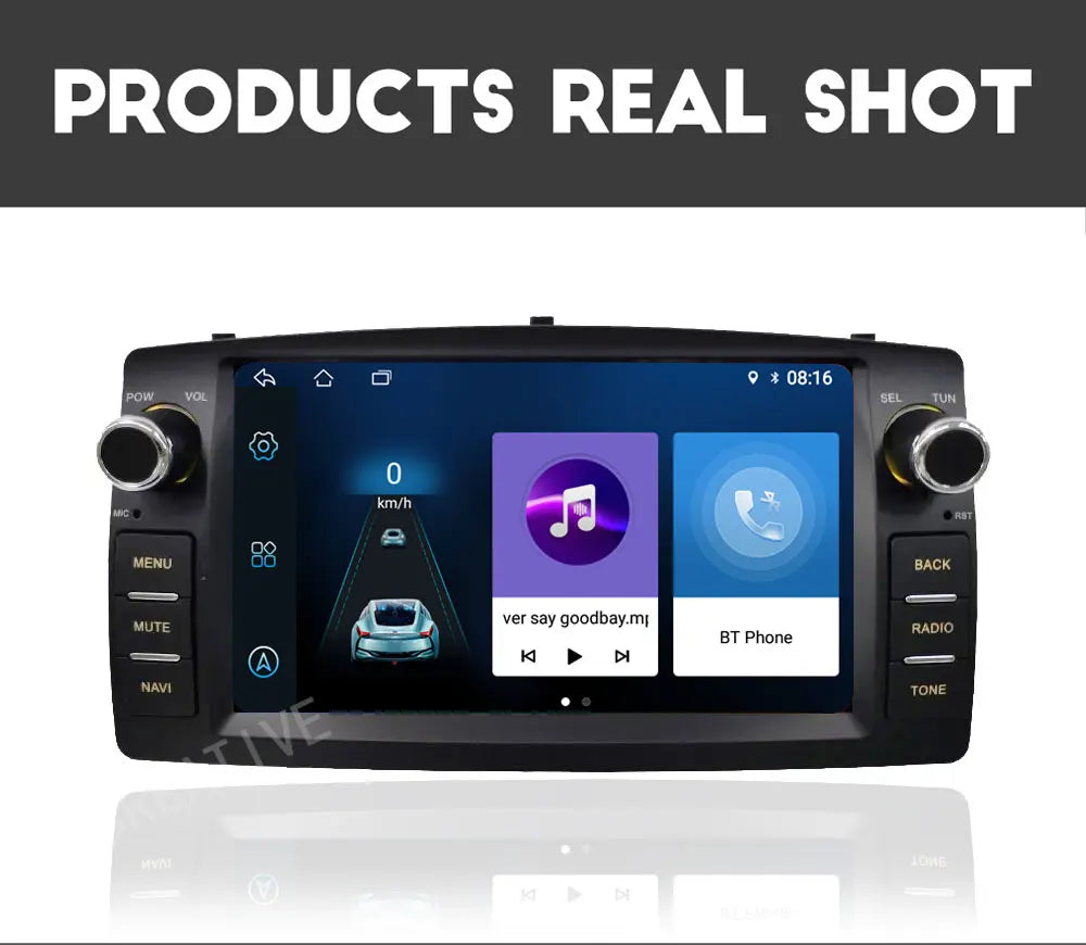 Car Radio Android For Toyota Corolla E120 2003-2006 BYD F3 Carplay Multimedia 7'' Player 2Din Autoaudio Head Unit Navigation GPS