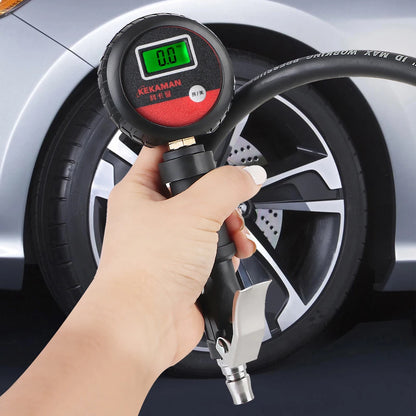 Universal Digital Tire Pressure Gauge - LCD Display High Precision Tyre Tester for Car Truck Motorcycle Vehicles