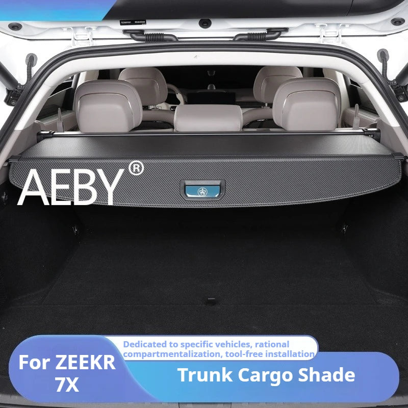 AEBY For ZEEKR 7X 2024 2025 Cargo Cover Trunk Shade Retractable Luggage Shelf Privacy Security Car Interior Accessories