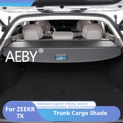 AEBY For ZEEKR 7X 2024 2025 Cargo Cover Trunk Shade Retractable Luggage Shelf Privacy Security Car Interior Accessories