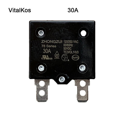 VitalKos Child Electric Car , Kids Toy Motorcycle Switch,5A 10A 15A 20A  30A 35A Ride On Car Switch Fuse Power Wheel Spare Parts