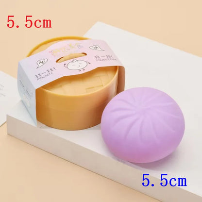 5.5/8.5cm Stress 1-12Pcs Dumpling Squash Toy Dampaline Squishy with Box Dumplings Sensory Squeeze Toy for  Relief Gift Birthday