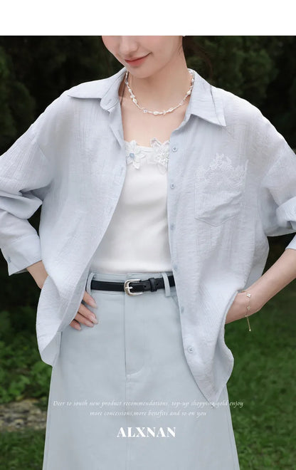 ALXNAN White Tank Tops Women 3D Floral Design Elegant Square Neck Camisole Summer Casual Cotton Female Sleeveless Tops L62833