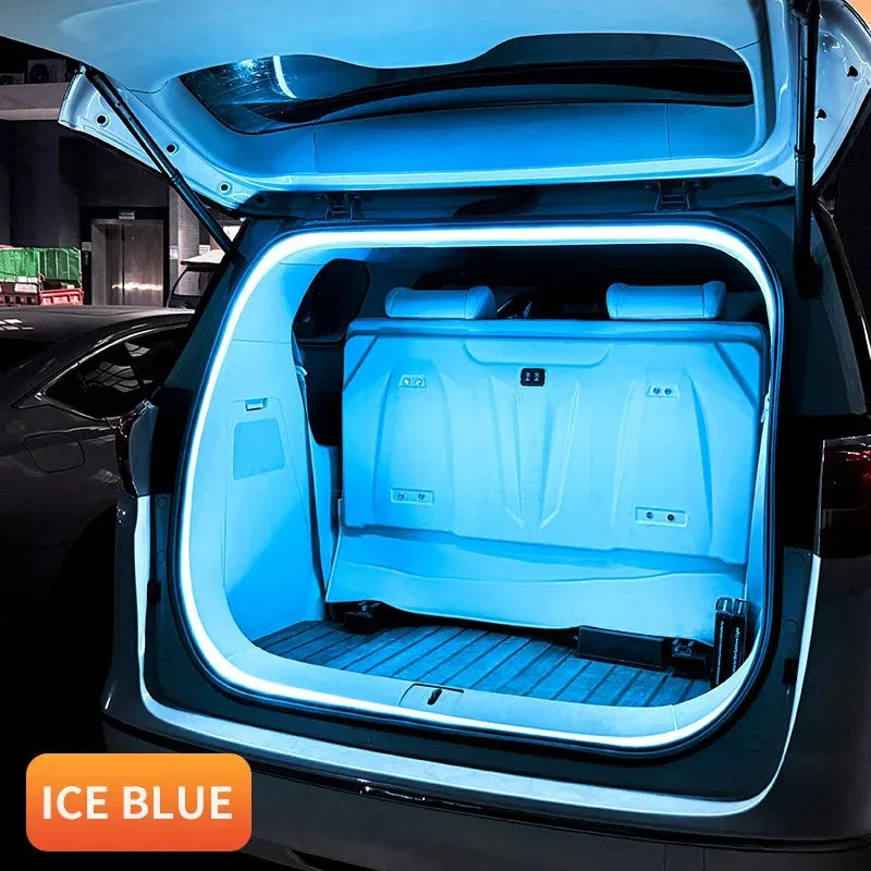 Car High Brightness Trunk Lighting Ambient Light 2/4M Interior Decoration LED Wiring Free Automatic Sensing Tailgate Light Strip