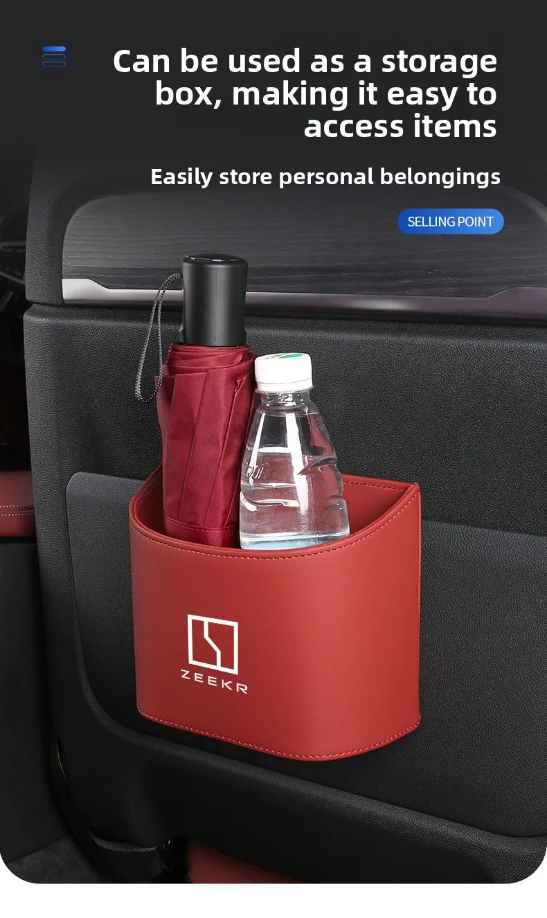 Suitable for ZEEKR 007gt 7X Zeekr 001 009 mix zeekr 9x car garbage bin storage box, car door water cup holder