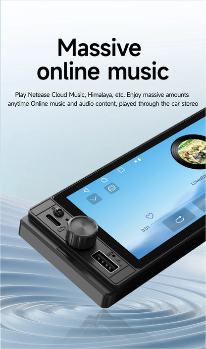 1DIN Universal MP5 6.28-Inch Car Radio IPS Wireless Carplay Android AUTO AUX USB SWC BT Touch Screen Multimedia Video Player
