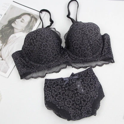 2024 New Black White Grey Red Blue Beige Bra Sets 34/75 36/80 38/85 40/90 42/95 44/100 BCDE Underwear For Women Lingerie