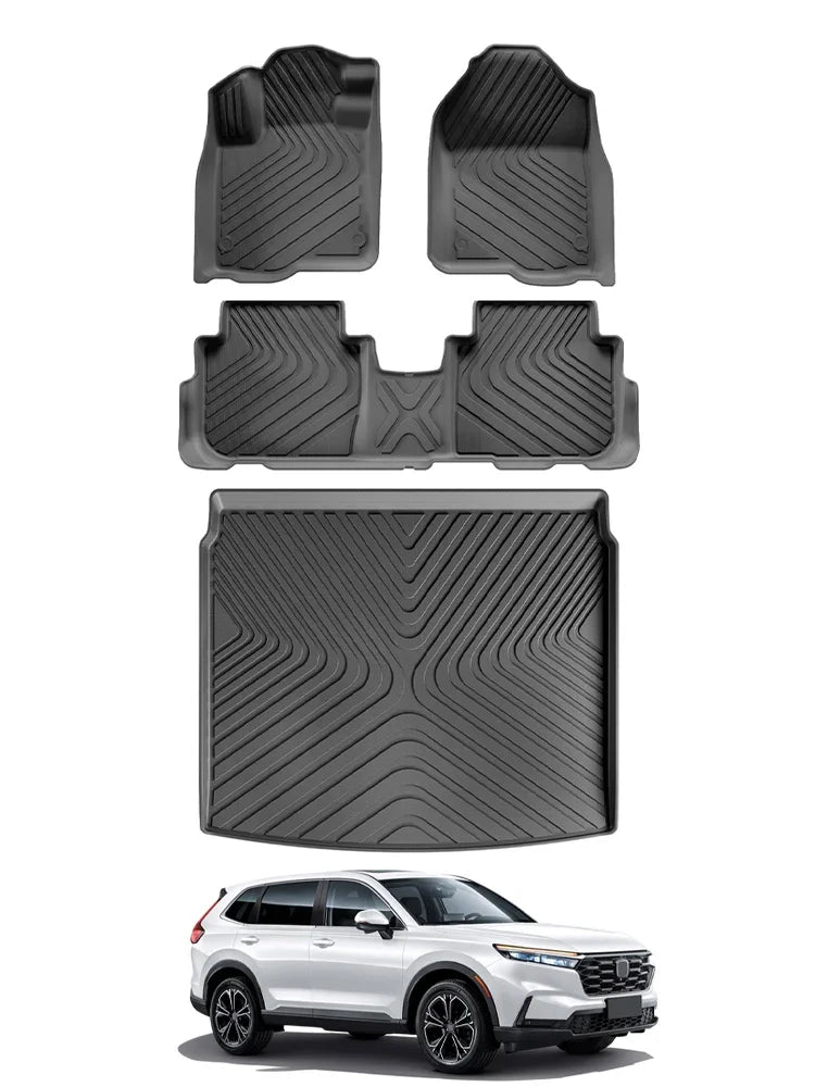 for Honda CR-V CRV 2023 2024 2025 Car Floor Mats Trunk Backrest Pad 3D TPE Waterproof Protective Auto Accessories Left Rudder