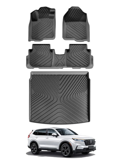 for Honda CR-V CRV 2023 2024 2025 Car Floor Mats Trunk Backrest Pad 3D TPE Waterproof Protective Auto Accessories Left Rudder