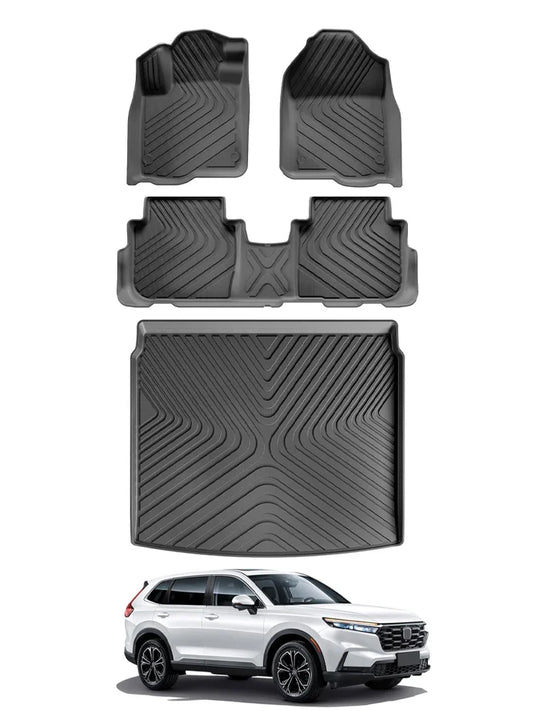 for Honda CR-V CRV 2023 2024 2025 Car Floor Mats Trunk Backrest Pad 3D TPE Waterproof Protective Auto Accessories Left Rudder