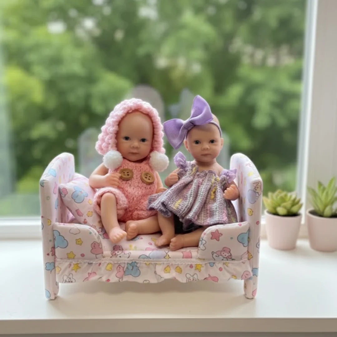 1 PCS/3 Styles Washable Soft 6-13Inch bebe reborn de silicona Girl Dolls With Handmade Paint Skin Newborn Silicone Dolls