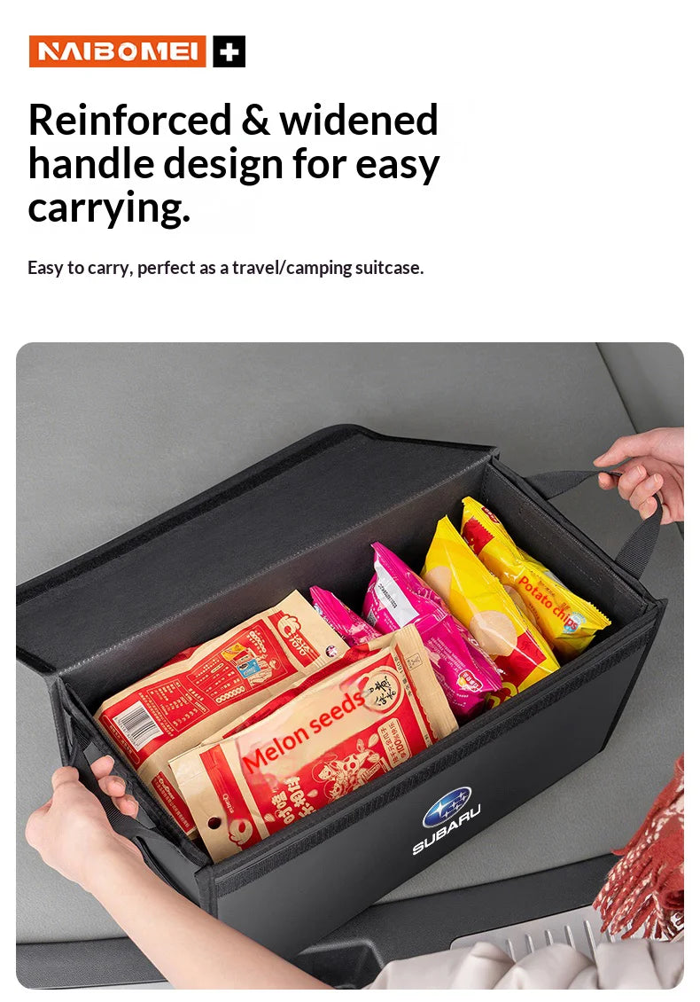 Car Trunk Foldable Storage Box Large-Capacity Stowing Tidying Bag For Subaru Ascent BRZ Forester Impreza Legacy Outback WRX VX