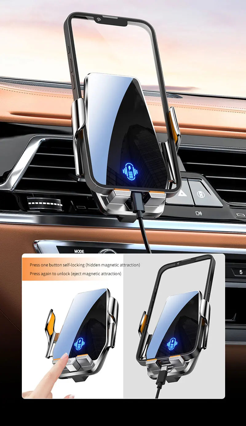 Car Phone Holder vent For Lexus CT ct200h 2011 2012 2013-2023 Magnetic Wireless Charging Car phone For Magsafe Mount Accessories