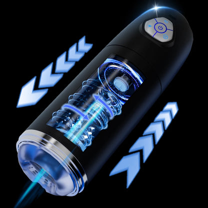 Automatic Male Masturbator Cup 10 Thrusting Rotating Modes Pocket Pussy Penis Blowjob Machine Sex Toy For Men Adult Supplies