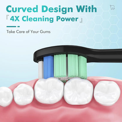 4/8pcs Replacement Brush Heads Compatible with Philips Sonicare Electric Toothbrush Brush Head for 2100 4100 5100 6100 7300 9000