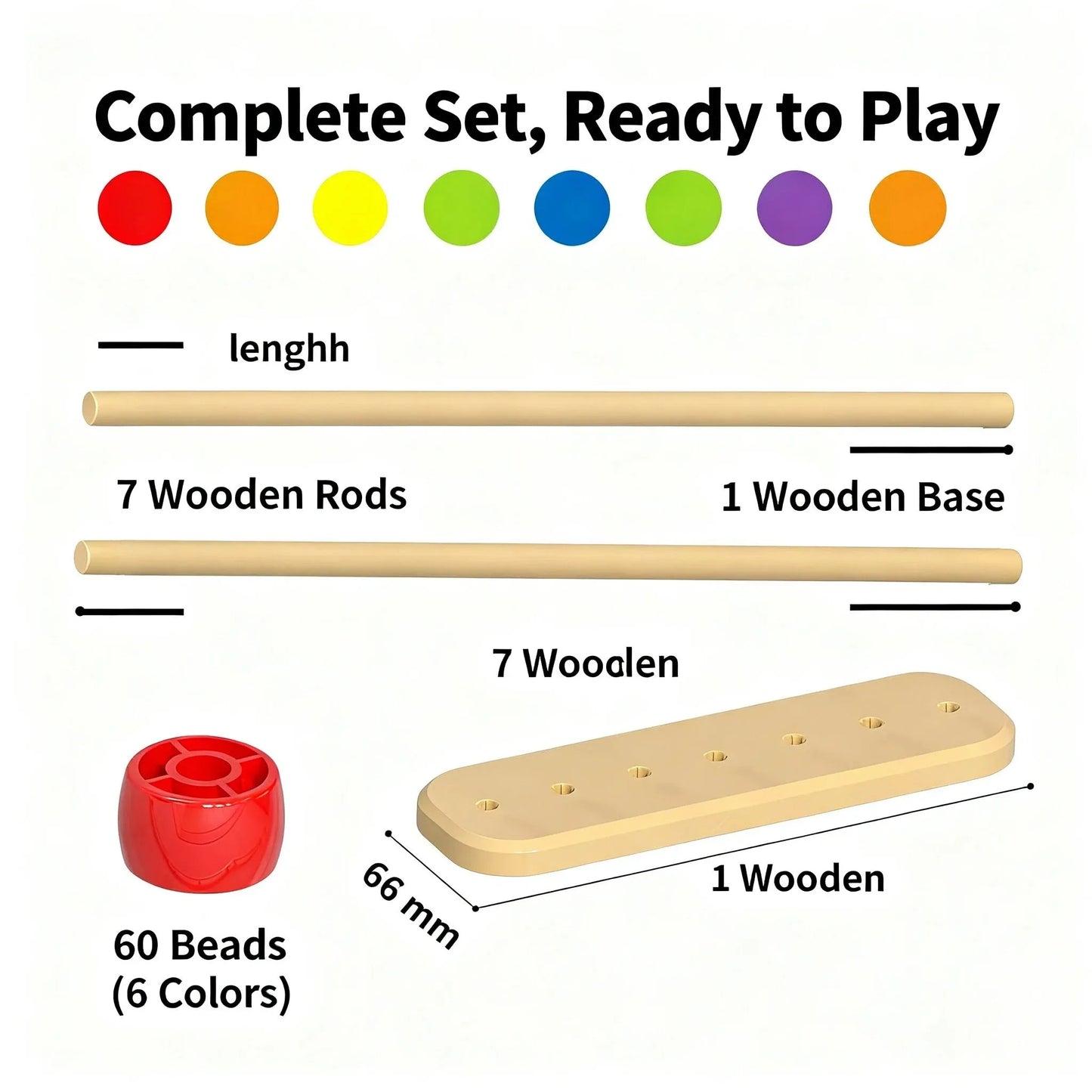 3D Four-in-a-Row Four-Checkers Board Game for Kids Educational Puzzle Toy Classic Strategy Brain Teaser Multiplayer Wooden Box S