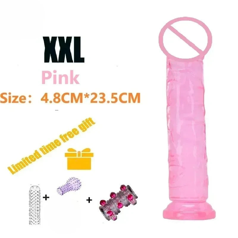Dildos Sex Toys Dick Cheap Soft Female Vagina Clitoris Anal Masturbators Penis with Suction Cup 5 Colors Consolador Dildo Gode