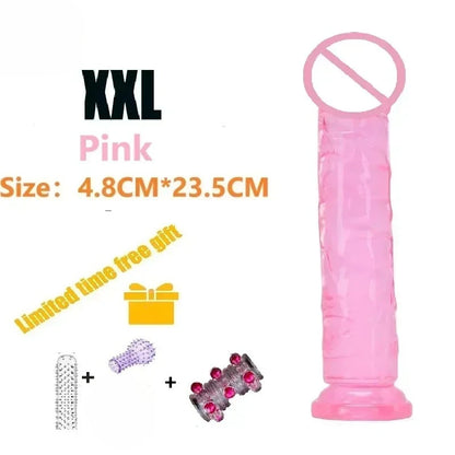 Dildos Sex Toys Dick Cheap Soft Female Vagina Clitoris Anal Masturbators Penis with Suction Cup 5 Colors Consolador Dildo Gode