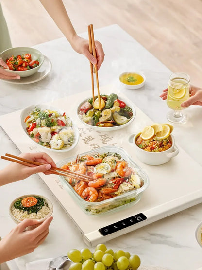 Thickened warming plate, heat preservation board, household winter placemat heater, flexible and rollable for cooking.