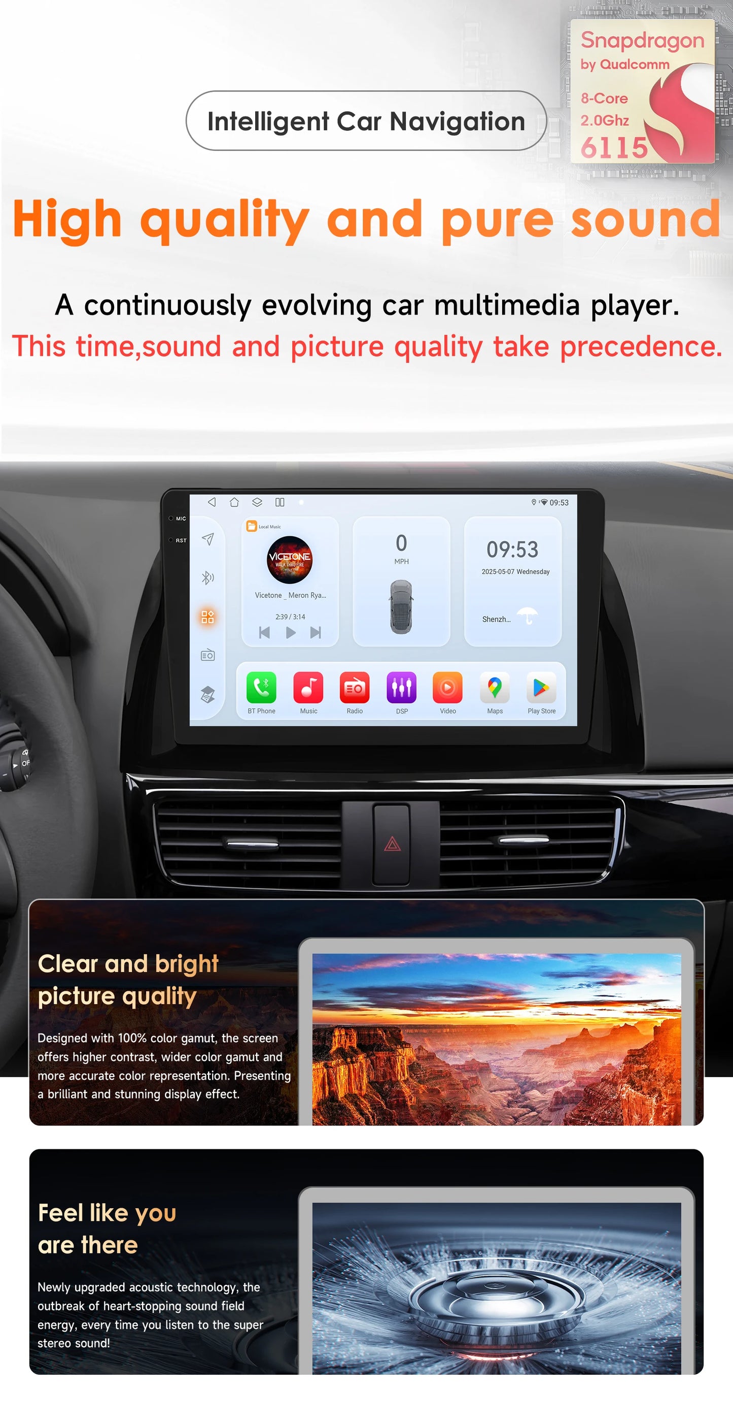 Hizpo 10.1" Eelectronic Devices Car Radio For Mazda CX-5 2012 2013 2014 2015 GPS Navigation Head Unit  6115 RDS Wireless CarPlay