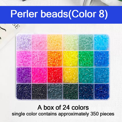 24/48/72/96 Colors Fuse Beads Kit For Kids, 5mm Melty Beads Craft Set With Iron & Accessories, DIY Pixel Art Toys For Creative G