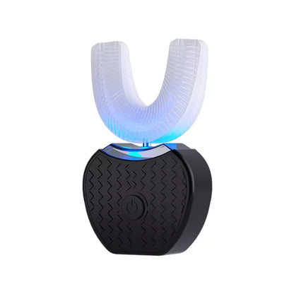 U-shaped electric toothbrush with ultrasonic oral cleaner, featuring soft bristles and an adult whitening tool