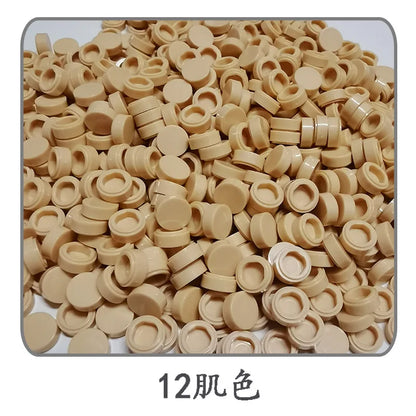 900pcs 52 Colors City Building Blocks Flat Tile 1x1 Round Bricks DIY Enlighten Blocks Parts 98138 Blocks for Children Boys Girls