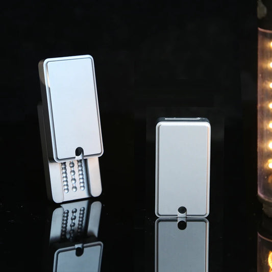 EDC Mechanical Fidget Stainless Steel Slider Mechanical Direct Push Fidget Slider ADHD Anti-anxiety Toys Adults Gifts
