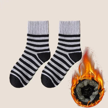 5pairs Winter Merino Wool Socks for Men Super Thick Warm High Quality Harajuku Retro Snow Casual Antifreeze Cashmere Socks Men