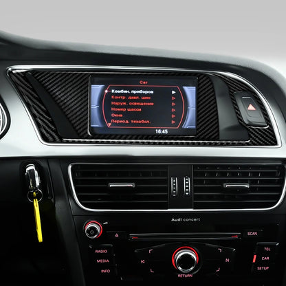 Car Center Console Gear Shift Panel Set, For Audi A4 S4 RS4 A5 S5 RS5 (2007-2016) Carbon Fiber Interior Sticker Trim Accessories