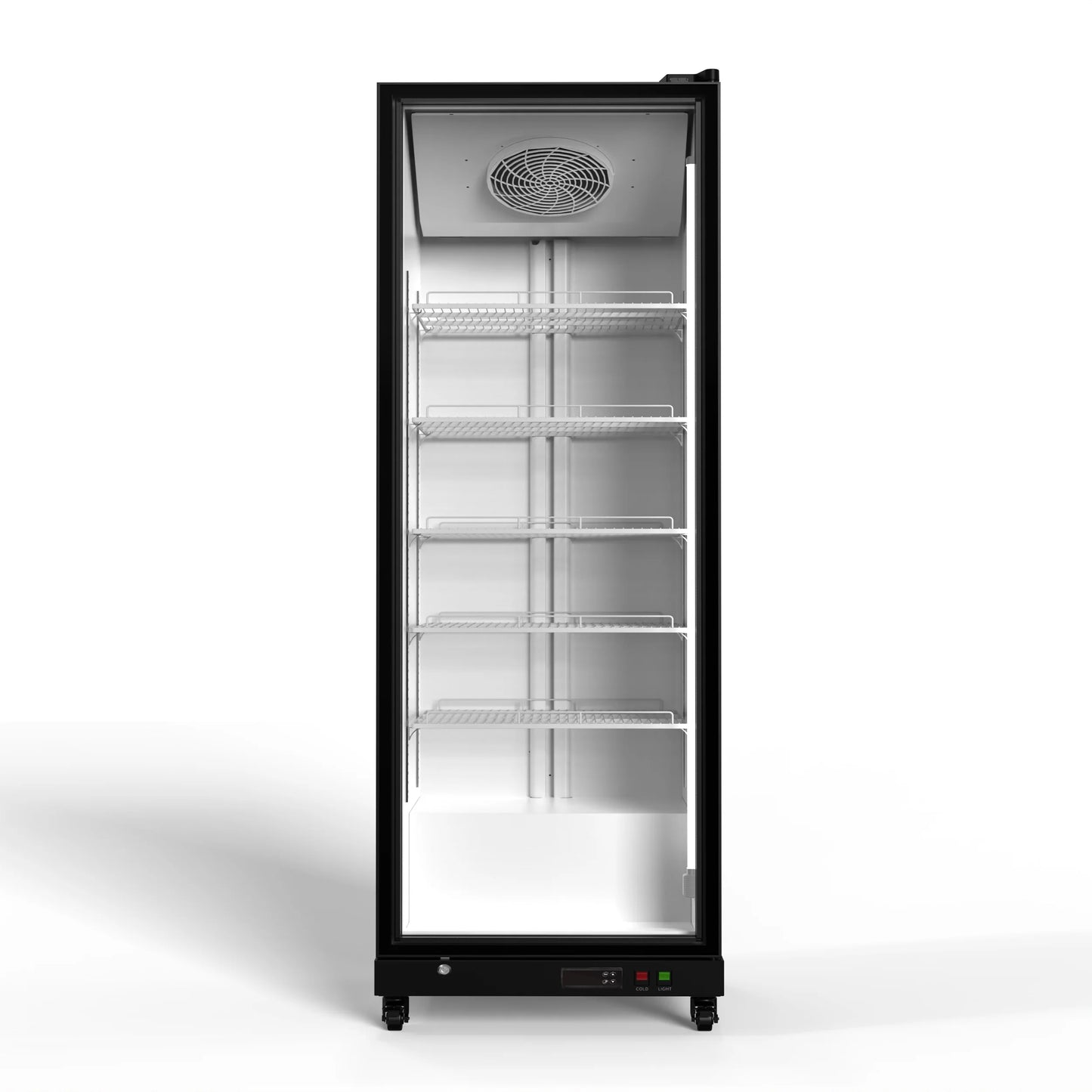 Yeego Commercial Display Beverage Refrigerator 12.36 cubic feet Vending machine beverage cooler with LED lights and adjustable shelf suitable for 0-22 ° F Supermarket,Business,Grocery Store,Office,Home