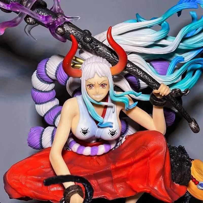 One Piece Yamato Gk Figure Pvc Anime Statue Pretty Girl Figurine Desktop Decoration Exquisite Collectible Model Home Decor Gift
