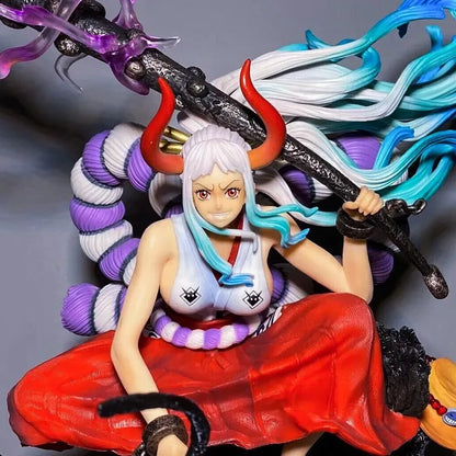 One Piece Yamato Gk Figure Pvc Anime Statue Pretty Girl Figurine Desktop Decoration Exquisite Collectible Model Home Decor Gift