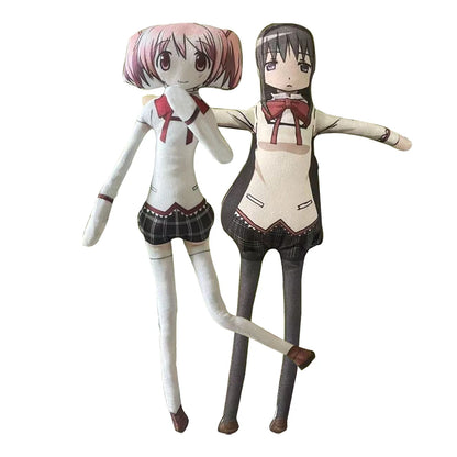 Anime Kaname Madoka Plush Toys Miki Sayaka Tomoe Mami Akemi Homura Figure Magical Girl Toy Abstract Doll DIY Model Birthday Gift