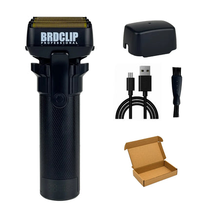 BRDCLIP 430 Handle Professional 3 Foil Electric Shaver LED Display 7500RPM Clipper Speed Adjustment Salon Hair Trimmer for Men