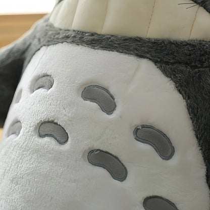 Cartoon Fluffy Lotus Leaf Totoro Plush Toy Stuffed Figure Totoro Doll Cuddly Plushies Throw Pillow Sofa Bed Home Decor Xmas Gift