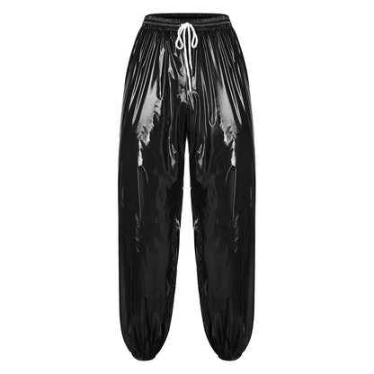 Mens Waterproof Jogging Pants Drawstring Waistband Trousers Pants for Dance Workout Quick-drying Beach Cycling Wear Long Pants