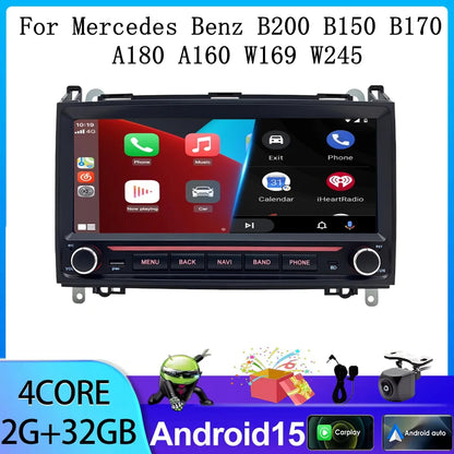CarPlay Android auto Radio For Benz B200 W245 W169 2004-2016 Viano VITO W639 2006-2016 Car Intelligent System GPS Navigation 4G