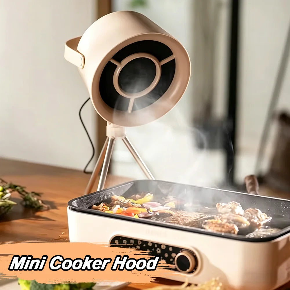 2026 New Portable Exhaust Fan Small Kitchen Hood Extractor Barbecue USB Supply Desktop Range Hoods Mini Suction Cooker Hood