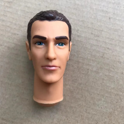 Male Doll Heads Quality Makeup Doll Figure Collection Doll Parts Famous Men Stars Rare Face Doll Heads DIY Toy Accessories