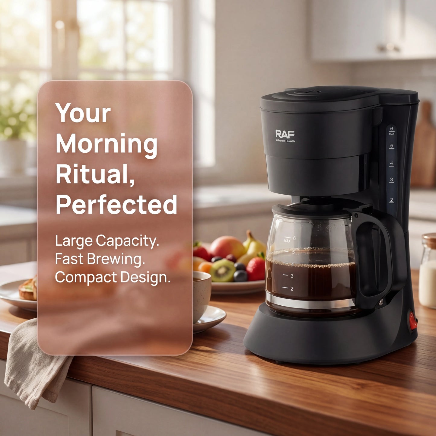 Cross-border 600ML Electric Coffee Maker American Drip Semi-Automatic Coffee Pot Drip Tea Brewer