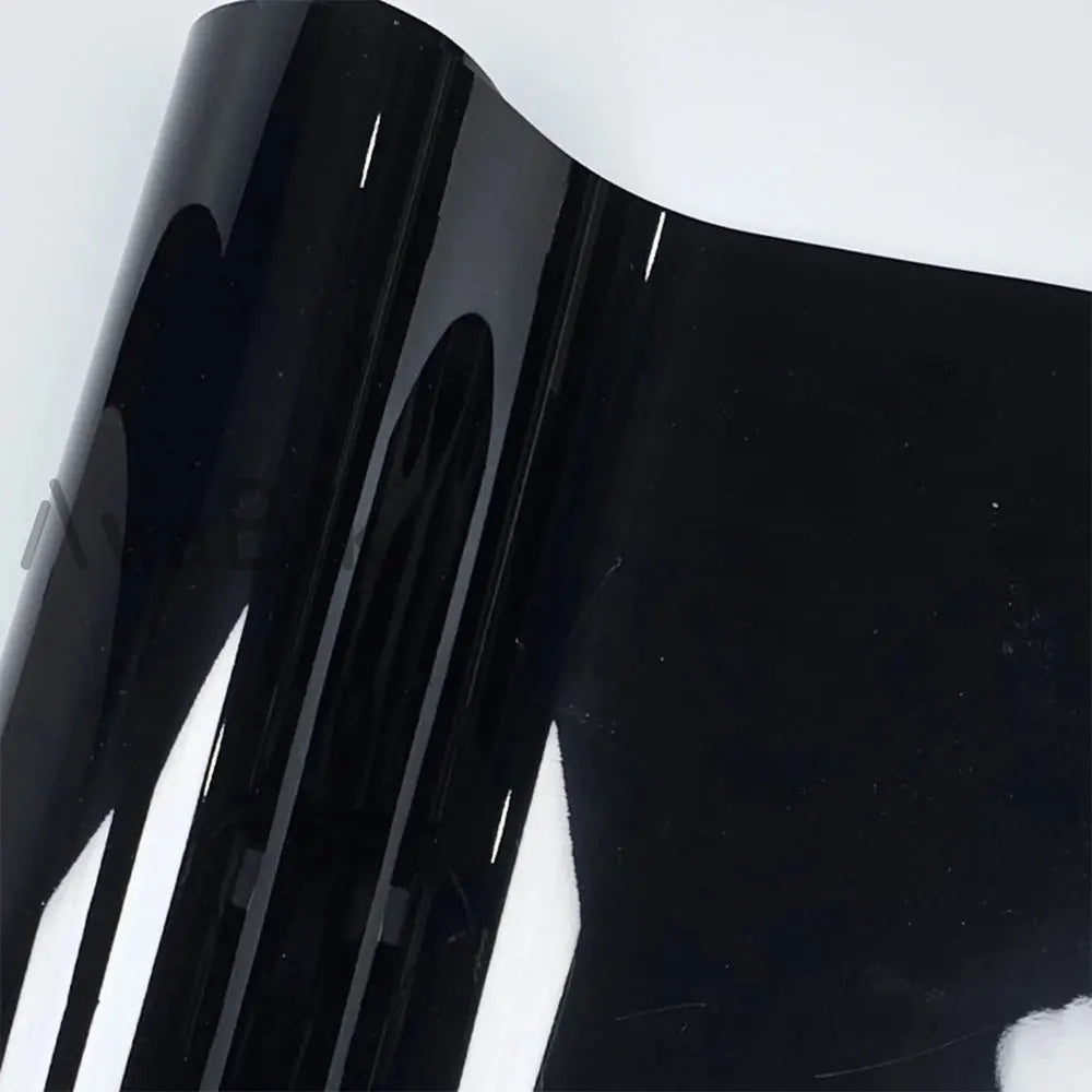 50cm x 1/2/3m Retail Gloss Black Vinyl Car Wrap Film PET Car Body Color Change Stickers DIY Styling Decal With Air Release
