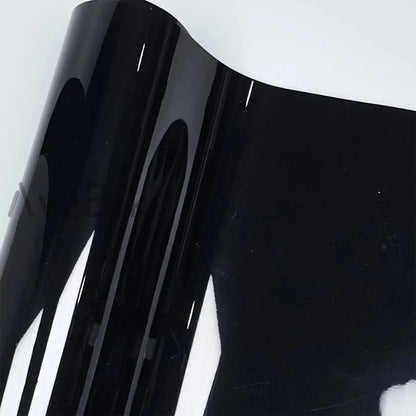 50cm x 1/2/3m Retail Gloss Black Vinyl Car Wrap Film PET Car Body Color Change Stickers DIY Styling Decal With Air Release