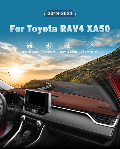 Car Dashboard Mat Sun Shade Instrument Desk Cover Accessories For Toyota RAV4 XA50 2019 2020 2021 2022 2023 2024 2025 Hybrid