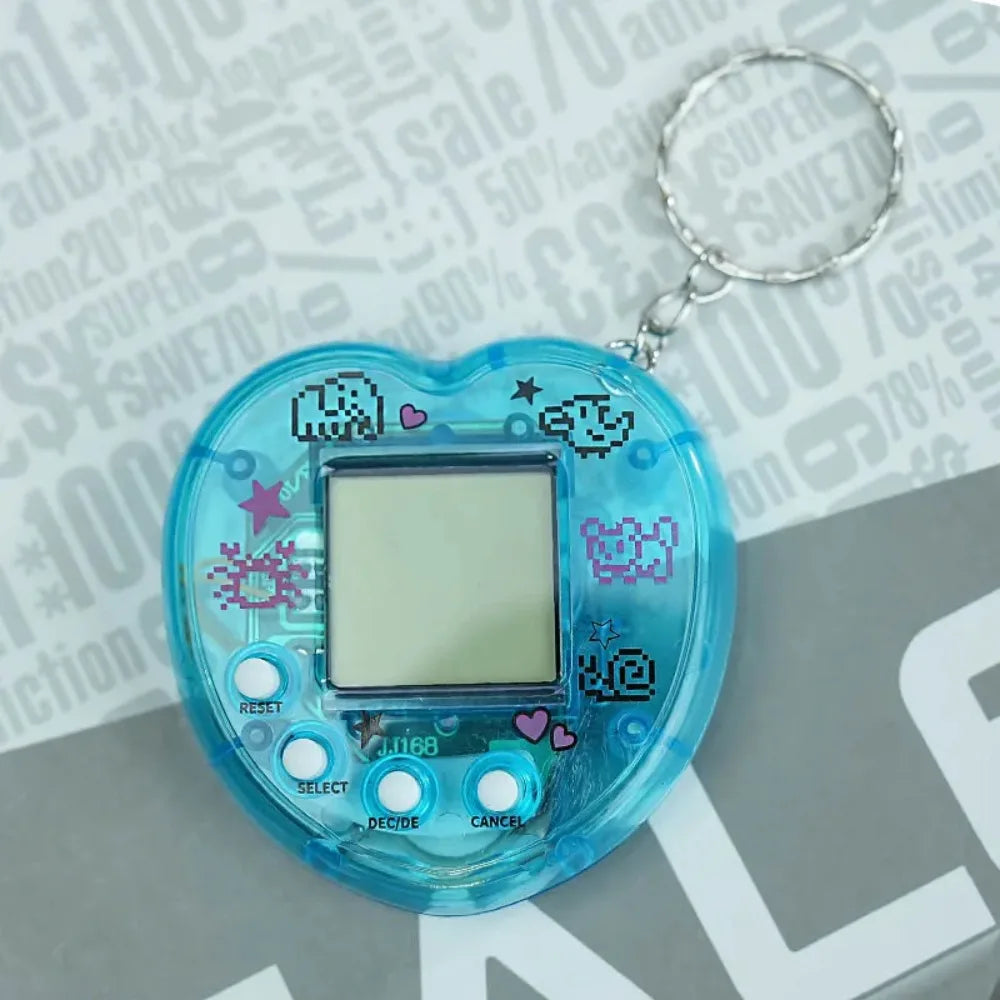 Collector's Edition Aqua Blue 3D Interactive Tamagotchi, Virtual Pet Retro Game Gift for Gamers
