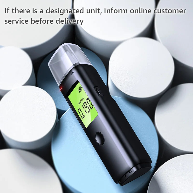 ZW Breathalyzer Rechargeable | Professional-Grade Accuracy | Portable Breath Alcohol Tester for Personal & Professional Use Pro