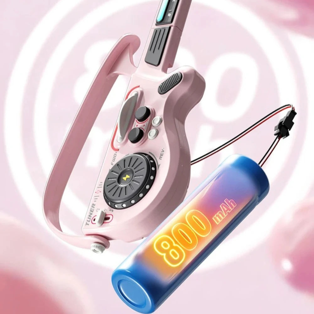 Intelligent Non String DJ Electronic Guitar Foldable Bluetooth Connect Multifunctional Music Toy Integrated Guitar for Party