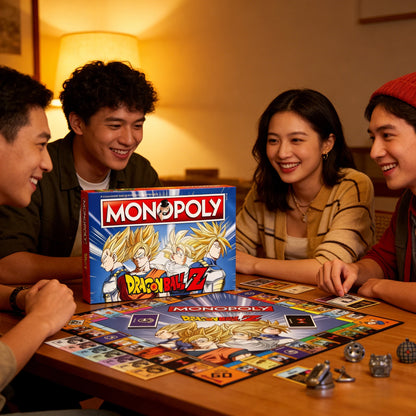 Hasbro Monopoly Dragon Ball Z Edition Board GameCollectible Z Fighter Tokens & Zeni Currency | Family Party Game for 2-6 Players