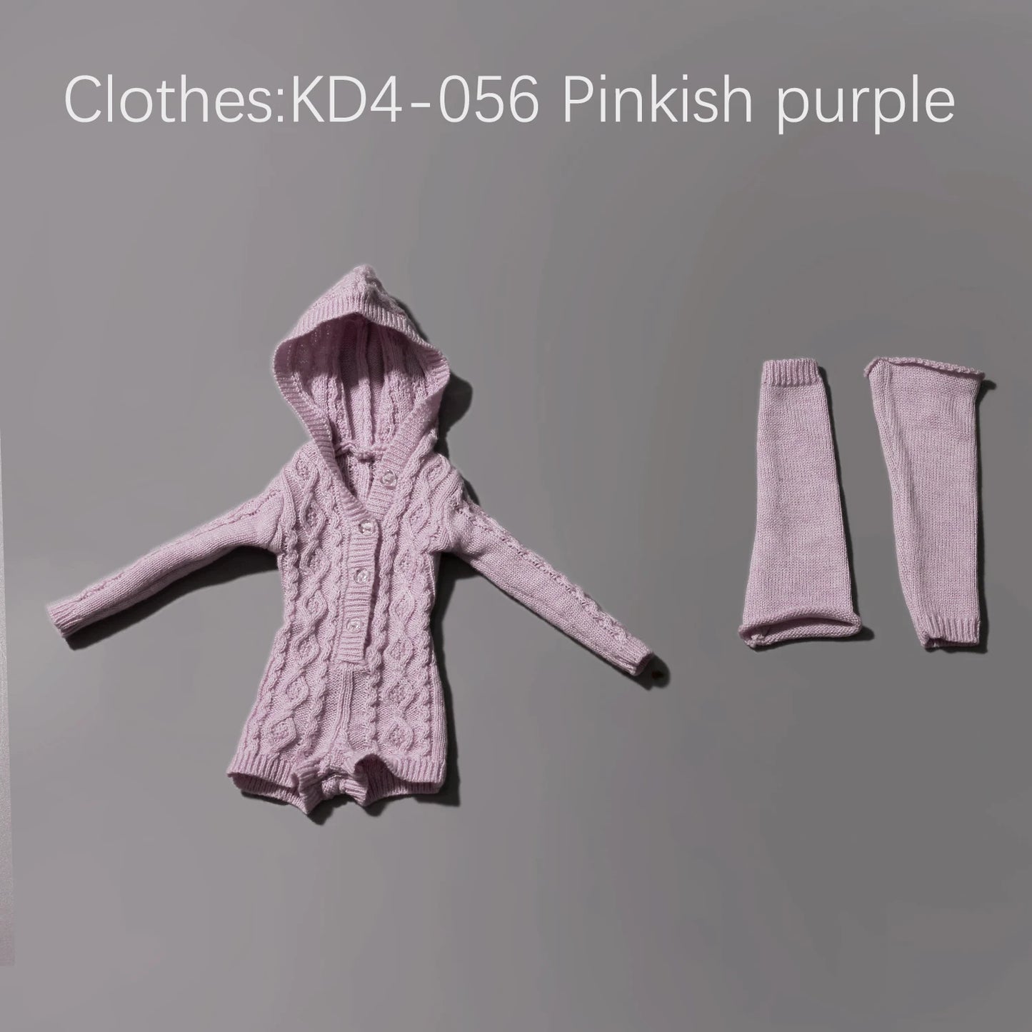 BJD Doll 1/4 Kaka H ShugaFairy MSD FullSet Cool Casual Uninhibited Lady Hooded Cable Knit Sweater Outfit Ball Jointed Doll